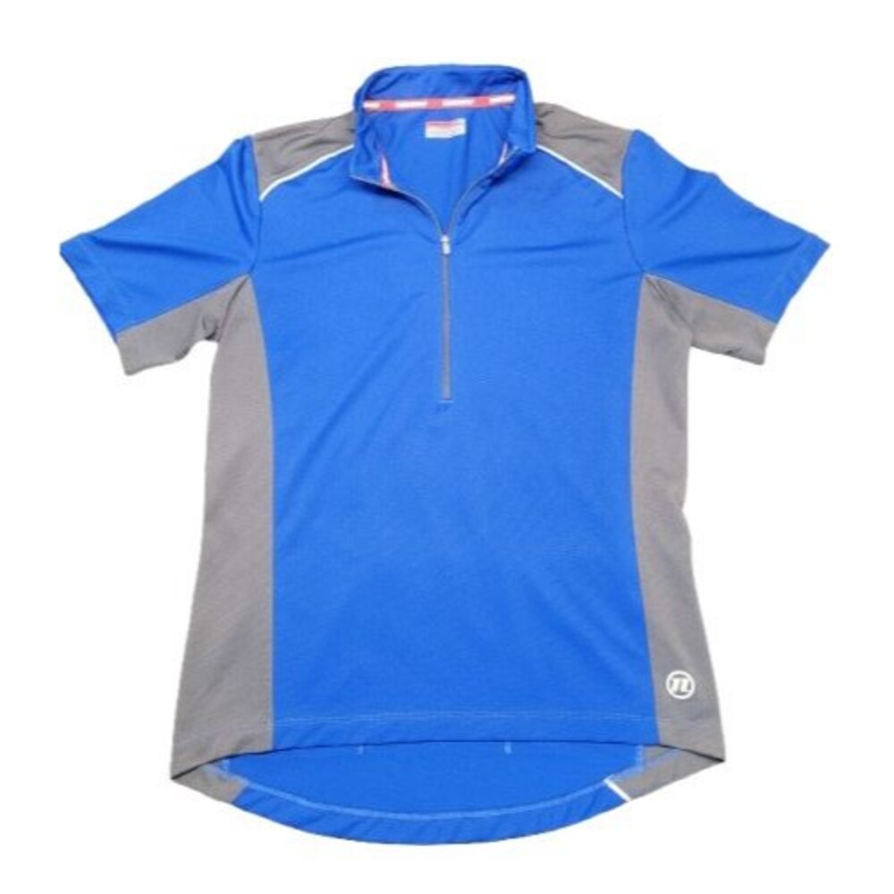 Novara Mens Large Cycling Jersey Half Zip Short Sleeve Performance Pockets